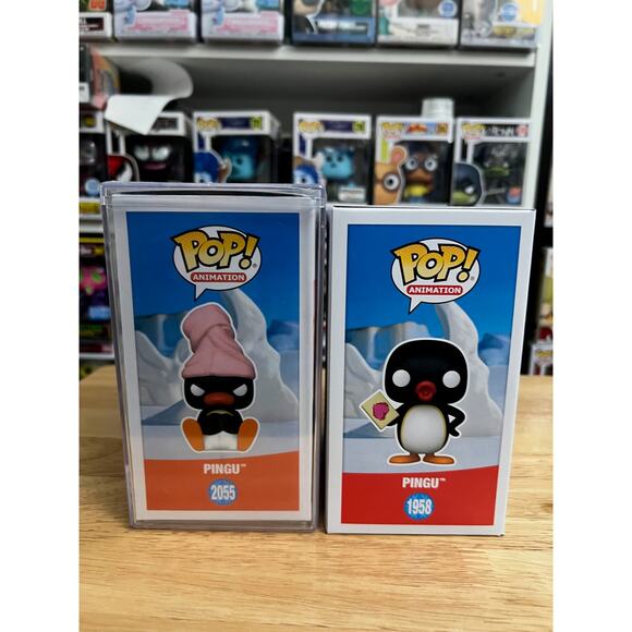 2 LIMITED EDITION Pingu Funko Pops Bath Towel #1958 #2055 Funko Pop Animation LE - Picture 4 of 6